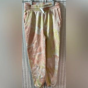 Old Navy - Kids - Joggers - NWOT - 8 - Yellow/Peach tie died